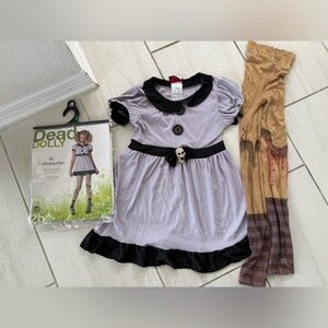 Dead Dolly Kids Costume - Gray and Black